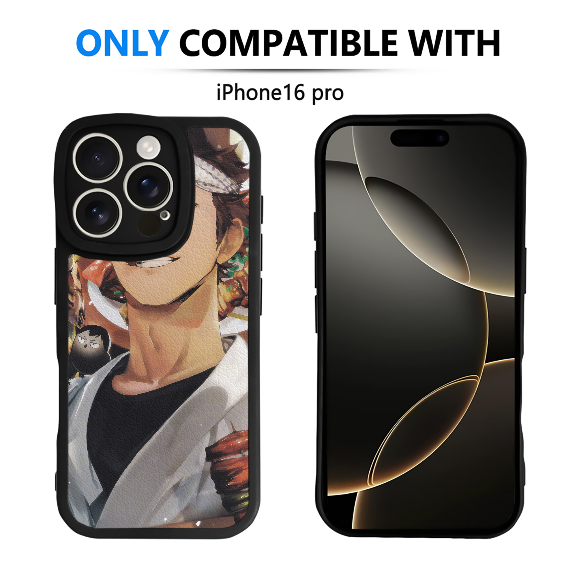 （画像用） ハイキュー!! Haikyu!! 【iPhone 16シリーズ対応】シリコンスマホケース（レザー調） 材質：シリコン